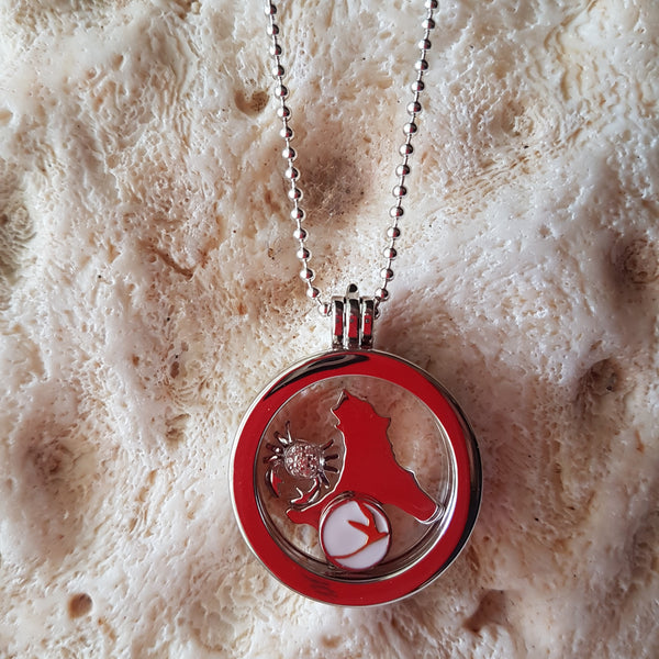 Sterling Silver CI Locket CZ