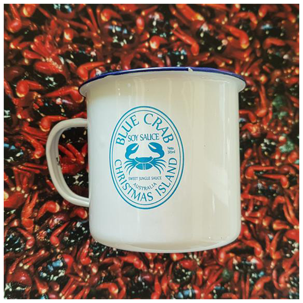 Enamel Mug -Blue Crab Soy Sauce